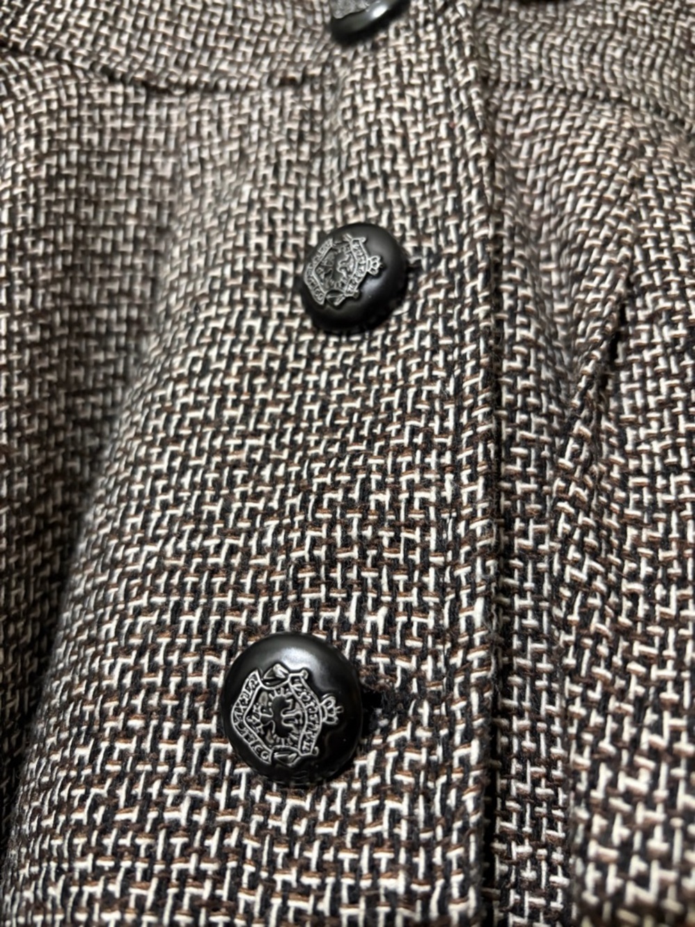 Double Zero Black Satin Lined Jacket with Cream Ribbon Trim - Picture 6 of 8